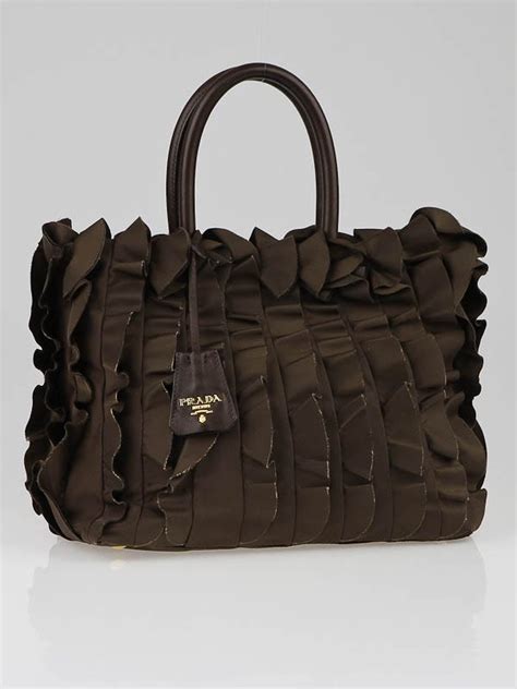 prada tessuto twist bruciato tote bag|Prada large tote.